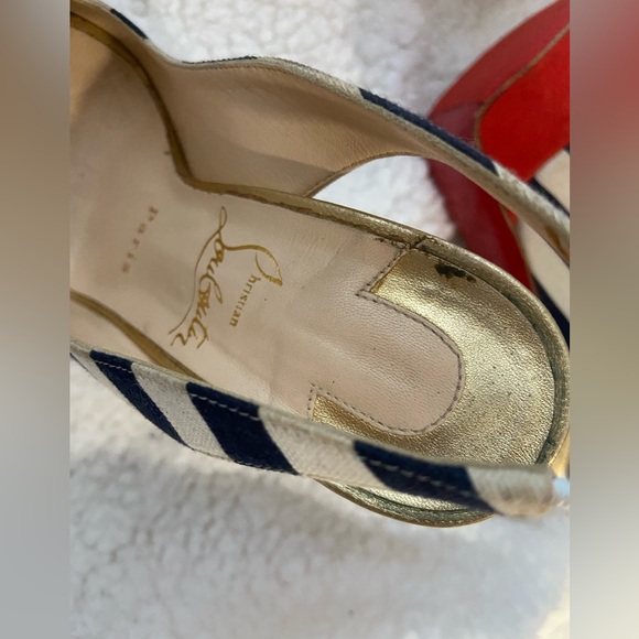 Christian Louboutin Lady Peep Sling Heels 36/5.5 - Picture 9 of 13